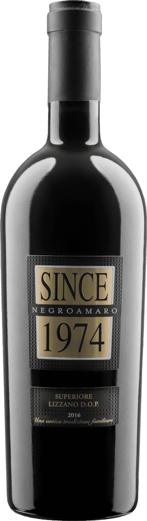 Raudonas sausas vynas SINCE 1974 Negroamaro Superiore D.O.P.