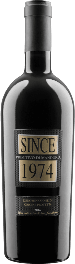 Sausas raudonas vynas SINCE 1974 Primitivo Di Manduria D.O.P.