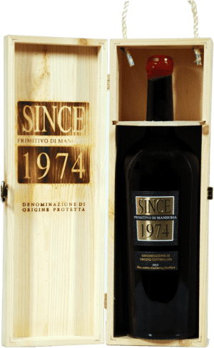 Raudonas sausas vynas SINCE 1974 PRIMITIVO DI MANDURIA D.O.P. MAGNUM